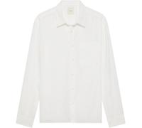 Leinenhemd CALVIN KLEIN "SOLID LINEN CLASSIC", Herren, Gr. L, N-Gr, brilliant weiß, Web, Obermaterial: 55% Leinen, 45% Viskose, unifarben, regular fit normal, Rundhals, 2-Knopf-Manschette mit Schlitz,