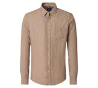 Leinenhemd CASAMODA "CASAMODA Leinenhemd uni", Herren, Gr. 4XL, Normalgrößen, beige, 100% Leinen, unifarben, lässig geschnitten, Hemden (92241145-4XL) beige