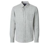 Leinenhemd CASAMODA "CASAMODA Leinenhemd uni", Herren, Gr. M, Normalgrößen, hellgrün, 100% Leinen, unifarben, lässig geschnitten, Hemden (27288469-M) hellgrün