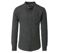 Leinenhemd CASAMODA "CASAMODA Leinenhemd uni", Herren, Gr. XL, Normalgrößen, 304 grün, 100% Leinen, unifarben, lässig geschnitten, Hemden (15338013-XL) 304 grün