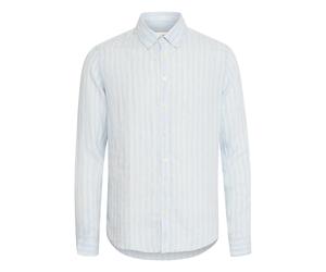 Leinenhemd CASUAL FRIDAY "Leinenhemd CFDallas", Herren, Gr. XXL, N-Gr, blau (chambray blau), Obermaterial: 80% Leinen LI. 20% Baumwolle CO., Hemden (17100742-XXL) chambray blau