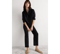 Leinenhemd Für Damen The Pure Linen Schwarz L