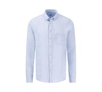 Fynch-Hatton Casual Fit Leinenhemd hellblau, Einfarbig