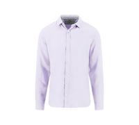 Leinenhemd FYNCH-HATTON, Herren, Gr. XL, N-Gr, lavender, Web, Obermaterial: 100% Leinen, unifarben, regular fit normal, Manschette, Hemden, mit Logo Stickerei (64433011-XL) lavender