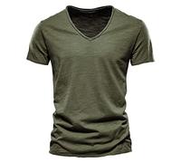 Leinenhemd Herren Sommer Kurzarm Oberhemden Langarm Bügelfrei T-Shirt Poloshirt T Shirts Männer Weiss Rundhals Hemd Schwarz Modern Fit