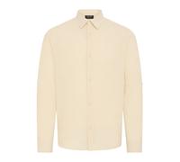 Leinenhemd INDICODE "Leinenhemd IDMonko", Herren, Gr. XL, N-Gr, beige (fog), Obermaterial: 55% Leinen LI. 45% Baumwolle CO., Hemden (64424322-XL) fog