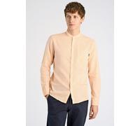 Leinenhemd LINDBERGH "Leinenhemd (Langarm) Relaxed Fit", Herren, Gr. L, Normalgrößen, orange (lt peach), Obermaterial: 55% Leinen, 45% Baumwolle, Hemden (60368219-L) lt peach