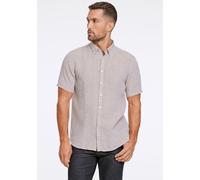 Leinenhemd LINDBERGH "Leinenhemd Modern Fit", Herren, Gr. L, Normalgrößen, beige (sand mel), Obermaterial: 100% Leinen, Hemden (20286941-L) sand mel