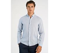 Leinenhemd LINDBERGH "Leinenhemd Relaxed Fit", Herren, Gr. L, Normalgrößen, lt blau, Obermaterial: 55% Leinen, 45% Baumwolle, Hemden (78606149-L) lt blau