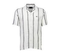 Leinenhemd LINDBERGH "Leinenhemd Relaxed Fit", Herren, Gr. L, Normalgrößen, sanftes weiß, Obermaterial: 55% Leinen, 45% Baumwolle, Hemden (25018760-L) sanftes weiß