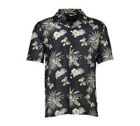 Leinenhemd LINDBERGH "Leinenhemd Relaxed Fit", Herren, Gr. L, Normalgrößen, schwarz, Obermaterial: 55% Baumwolle, 45% Leinen, Hemden (63918114-L) schwarz
