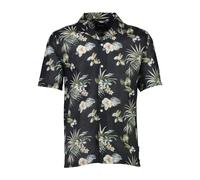 Leinenhemd LINDBERGH "Leinenhemd Relaxed Fit", Herren, Gr. M, Normalgrößen, schwarz, Obermaterial: 55% Baumwolle, 45% Leinen, Hemden (63918114-M) schwarz
