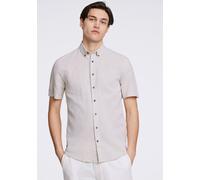Leinenhemd LINDBERGH "Leinenhemd Relaxed Fit", Herren, Gr. XL, Normalgrößen, beige (lt stone), Obermaterial: 55% Leinen, 45% Baumwolle, Hemden (55234057-XL) lt stone