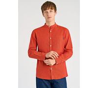 Leinenhemd LINDBERGH "Leinenhemd Relaxed Fit", Herren, Gr. XL, Normalgrößen, coral orange, Obermaterial: 55% Leinen, 45% Baumwolle, Hemden (91672258-XL) coral orange