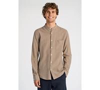 Leinenhemd LINDBERGH "Leinenhemd Slim Fit", Herren, Gr. L, Normalgrößen, blau (mid stone), Obermaterial: 55% Leinen, 45% Baumwolle, Hemden (43331231-L) mid stone