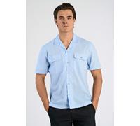 Leinenhemd LINDBERGH "Lindbergh Leinenhemd", Herren, Gr. L, Normalgrößen, blau (sky blau), Obermaterial: 55% Leinen, 45% Baumwolle, Hemden (15266753-L) sky blau