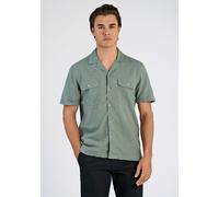 Leinenhemd LINDBERGH "Lindbergh Leinenhemd", Herren, Gr. L, Normalgrößen, grün (faded grün), Obermaterial: 55% Leinen, 45% Baumwolle, Hemden (11146235-L) faded grün