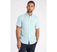 Leinenhemd LINDBERGH "Lindbergh Leinenhemd", Herren, Gr. M, Normalgrößen, turquoise mel, Obermaterial: 100% Leinen, Hemden (79389651-M) turquoise mel