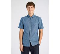 Leinenhemd LINDBERGH "Lindbergh Leinenhemd", Herren, Gr. XL, Normalgrößen, blau (navy), Obermaterial: 55% Leinen, 45% Baumwolle, Hemden (54879552-XL) navy