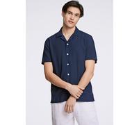 Leinenhemd LINDBERGH "Lindbergh Leinenhemd", Herren, Gr. XL, Normalgrößen, navy, Obermaterial: 55% Leinen, 45% Baumwolle, Hemden (43117703-XL) navy