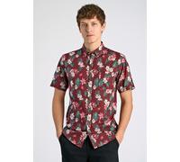 Leinenhemd LINDBERGH "Lindbergh Leinenhemd", Herren, Gr. XL, Normalgrößen, rot (burgundy), Obermaterial: 55% Leinen, 45% Baumwolle, Hemden (60289600-XL) burgundy