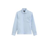Leinenhemd MARC O'POLO, Herren, Gr. L, N-Gr, dusted blau, Web, Obermaterial: 100% Leinen, Manschette, Hemden, im klassisch cleanen Look (14853114-L) dusted blau