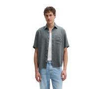 Marc O'Polo Kurzarmhemd Herren Regular Fit Kurzarm Leinen grau, L