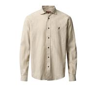 Leinenhemd MCS "MCS linen shirt MCPasadena", Herren, Gr. XXL, Normalgrößen, chinchilla, Obermaterial: 55% Leinen, 45% Baumwolle, Hemden (11467729-XXL) chinchilla