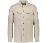 Lindbergh Relaxed Fit Leinenhemd beige, Einfarbig