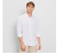 OLYMP Herren Freizeithemd Langarm 404014,Einfarbig,059 Casual 22,Kent-Kragen,Weiss 00,XXL
