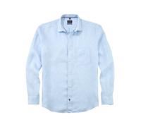 OLYMP Casual, Leinenhemd, regular fit, Blau, Kent, XL (40707410XL)