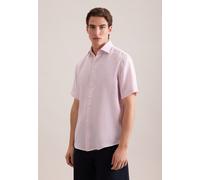 Leinenhemd SEIDENSTICKER "Schwarze Rose", Herren, Gr. L (41), normale Ärmellängen, rosa (rosé), 100% Leinen, unifarben, regular fit, Hemden, Regular 1/2 Kentkragen Uni (34213052-41) rosé