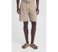 Leinenhose BLEND "BHAban", Herren, Gr. S, US-Größen, crockery, 70% Baumwolle, 30% Leinen, meliert, Basic, weit kniefrei, Hosen, Sommerliche Shorts mit elastischem Bund und Kordel (62664440-S) crockery