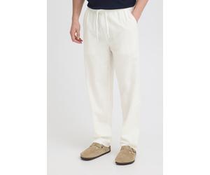 Leinenhose BLEND "BHABAN LIN PANTS PP NOOS", Herren, Gr. 3XL, N-Gr, snow weiß, Web, Obermaterial: 70% Baumwolle, 30% Leinen, Leinenoptik, unifarben, relaxed fit lang, Hosen, sommerlich, mit hohem Baum