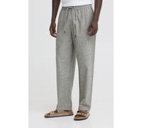 Leinenhose BLEND "BHABAN LIN PANTS PP NOOS", Herren, Gr. L, N-Gr, grau (dusty olive), Web, Obermaterial: 70% Baumwolle, 30% Leinen, Leinenoptik, unifarben, relaxed fit lang, Hosen, sommerlich, mit hoh