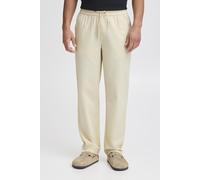 Leinenhose BLEND "BHBay Linen", Herren, Gr. L, US-Größen, beige (bleached sand), 55% Leinen, 45% Baumwolle, unifarben, Basic, normal normal, Hosen, Stilvolle Hose aus Leinenmix (39911157-L) bleached s