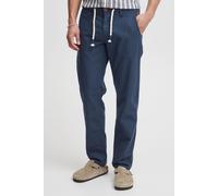 Blend BHLanias Herren Leinenhose Sommerhose Lange Stoffhose mit Eingrifftaschen Leinenmix Regular fit, Größe:M, Farbe:Navy (70230)