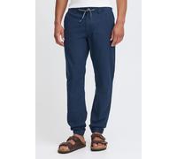 Leinenhose BLEND "BHLennik", Herren, Gr. XL, US-Größen, navy, 55% Leinen, 45% Baumwolle, unifarben, regular fit lang, Hosen, Lange Chinohose mit Kordeln (50812525-XL) navy