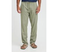 Leinenhose BLEND "BHLikas", Herren, Gr. 32, Länge 32, vetiver, 55% Leinen, 45% Viskose, unifarben, normal normal, Hosen, Stylische Chino-Leinenhose mit elastischem Bund (65492469-32) vetiver
