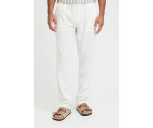 Leinenhose BLEND "BHLikas", Herren, Gr. 33, Länge 32, snow weiß, 55% Leinen, 45% Viskose, unifarben, normal normal, Hosen, Stylische Chino-Leinenhose mit elastischem Bund (79256619-33) snow weiß