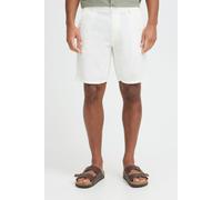 Leinenhose BLEND "BHLikat", Herren, Gr. L, US-Größen, snow weiß, 55% Leinen, 45% Viskose, unifarben, normal normal, Hosen, Basic Chino Shorts mit Taschen (45305213-L) snow weiß