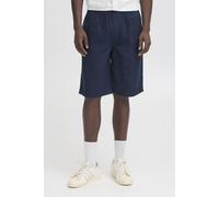 Leinenhose BLEND "BHMaddox", Herren, Gr. M, US-Größen, blau (marineblaus), 55% Leinen, 45% Viskose, unifarben, Basic, weit normal, Hosen, Komfortable Shorts aus Leinenmix (54279425-M) marineblaus