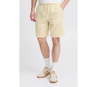 Leinenhose BLEND "BHVolk", Herren, Gr. L, US-Größen, beige (bleached sand), 55% Leinen, 45% Baumwolle, unifarben, normal kurz, Hosen, Casual Shorts aus Leinenmix (98627836-L) bleached sand