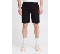 Leinenhose BLEND "BHVOLK", Herren, Gr. S, US-Größen, schwarz, 55% Leinen, 45% Baumwolle, unifarben, normal kurz, Hosen, Casual Shorts aus Leinenmix (42113012-S) schwarz