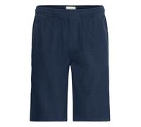 Leinenhose BLEND "BHMaddox", Herren, Gr. M, US-Größen, blau (marineblaus), 55% Leinen, 45% Viskose, unifarben, Basic, weit normal, Hosen, Komfortable Shorts aus Leinenmix (54279425-M) marineblaus