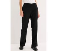 Leinenhose BONPRIX, Damen, Gr. 46, N-Gr, schwarz, Obermaterial: 55% Leinen, 45% Baumwolle, festlich, loose fit, Hosen, aus Leinen-Baumwoll-Mix, Loose Fit, komfortable Leibhöhe (22736025-46) schwarz