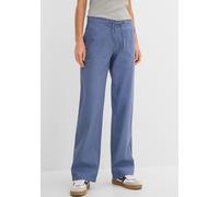 Leinen-Hose mit weitem Bein 50