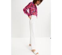 Leinenhose BONPRIX, Damen, Gr. 52, N-Gr, weiß, Obermaterial: 55% Leinen, 45% Baumwolle, festlich, loose fit, Hosen Leinenhose, aus Leinen-Baumwoll-Mix, Loose Fit, komfortable Leibhöhe (32823338-52)