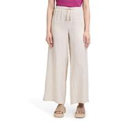 Leinenhose CARTOON "Damen mit Taschen", Damen, Gr. 40, Normalgrößen, beige (nature, cream), Leinenmischung, Obermaterial: 100% Leinen, lässig geschnitten lang, Hosen, Material (91622248-40) nature, cr