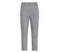 Leinenhose CASUAL FRIDAY "Leinenhose CFMarc", Herren, Gr. 32, Länge 34, blau (schwarz navy melange), Obermaterial: 55% Leinen LI. 45% Baumwolle CO., Hosen (52219314-32) schwarz navy melange